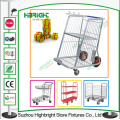 Large Wheels Warehouse Hand Push Trolley Tool Cart